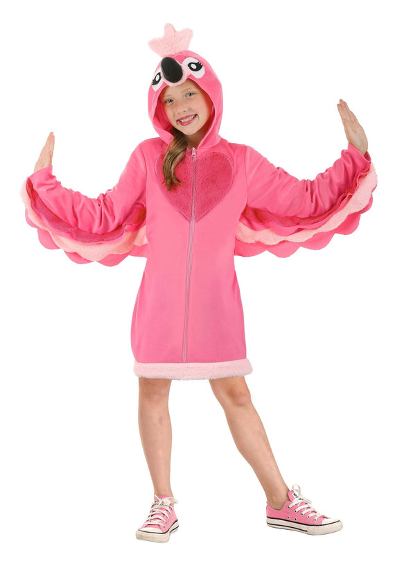Girl's Fancy Flamingo Costume Dress