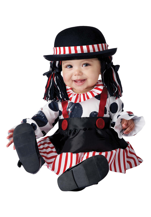 Infant Girls Kooky Lil Clown Costume