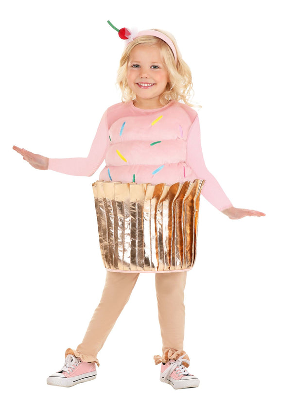 Girl's Toddler Pink Cupcake Costume