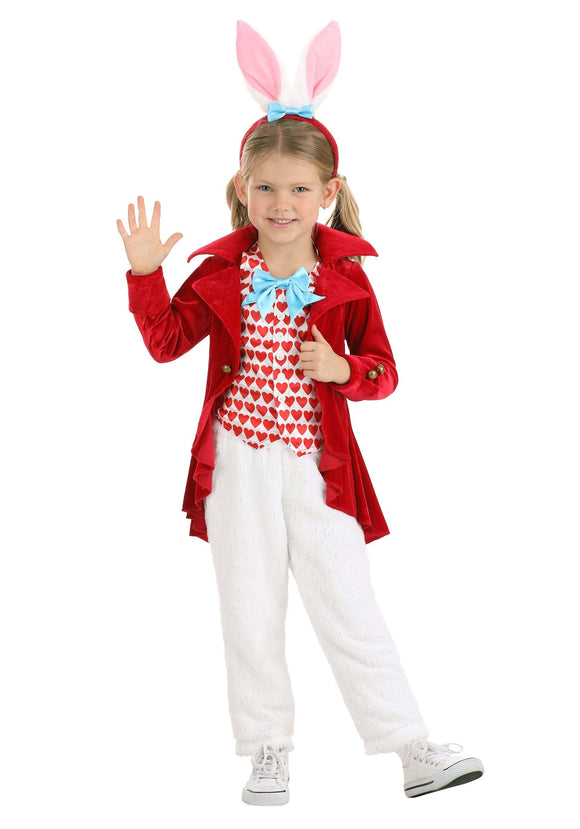 Girl's Dignified White Rabbit Toddler Costume | Kid's Storybook Costumes