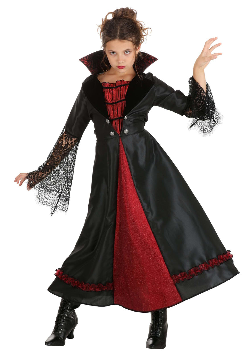 Mädchen-Kostüm Rose Vampiress – Nachhaltig & Wiederverwendbar Aus Recycelten Materialien