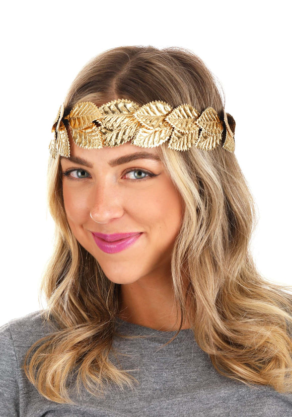 Gold Laurel Leaf Crown Accessory