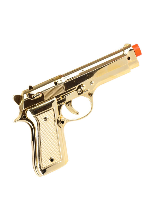 Toy Gold Gun Accessory | Costume Toy Weapons