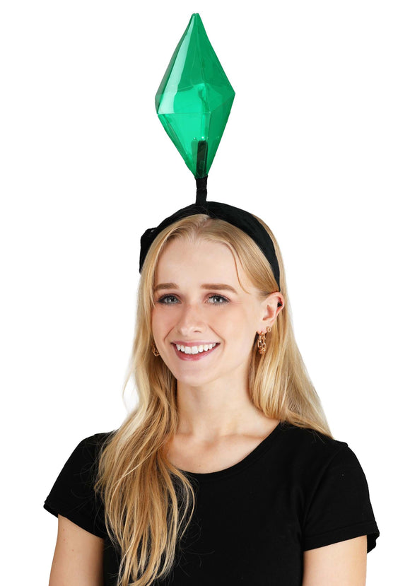 Light up Green Gem Headband Accessory