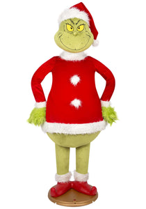 5.8FT Grinch Santa Animatronic Decoration | Christmas Decorations