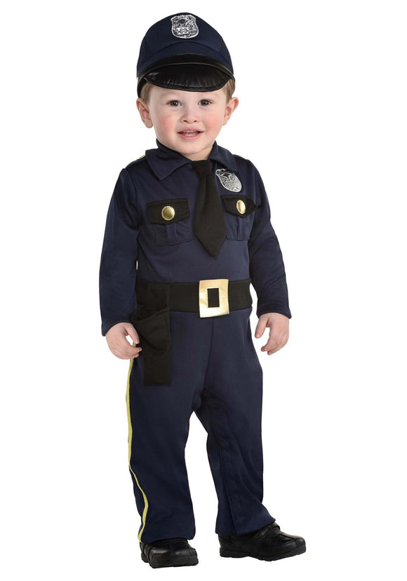 Cop Recruit Infant Costume | Kid's Police Costumes