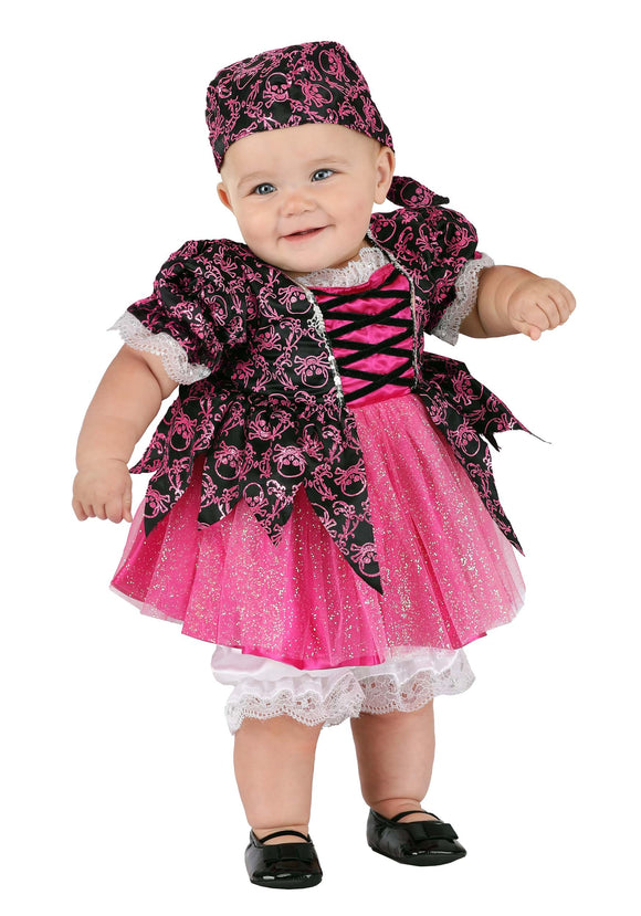 Girl's Precious Pink Pirate Costume for Infants