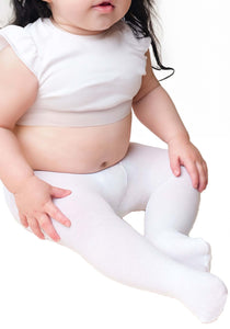 Infant White Costume Tights | Tights for Babies