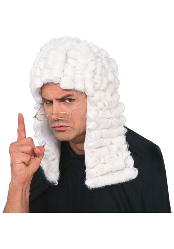 White Judge Wig