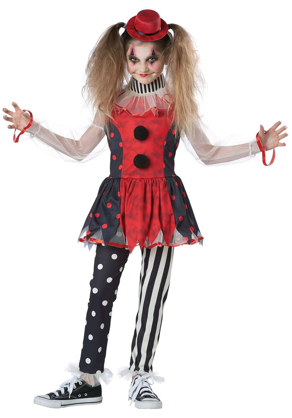 Creepy Vintage Clown Kid's Costume | Made by Us Costumes