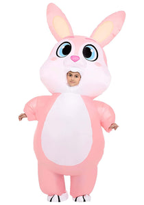 Kid's Pink Bunny Inflatable Costume
