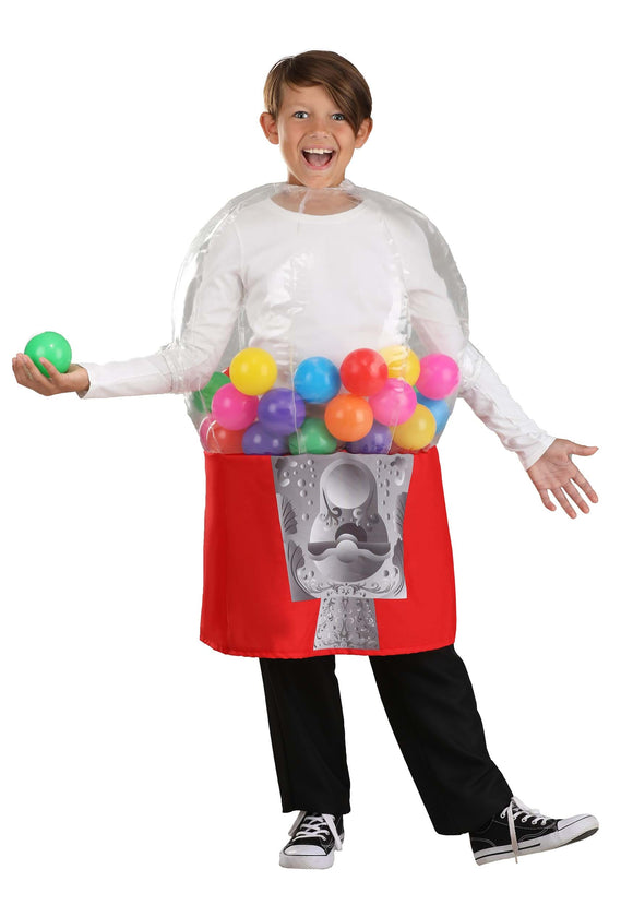 Inflatable Gumball Machine Kids Costume