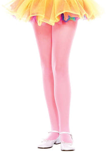 Kid's Light Pink Opaque Tights | Costume Tights