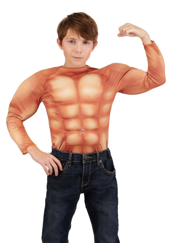Padded Muscle Costume Shirt for Kids | Costume Accessories