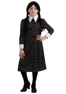 Wednesday Addams Polka Dot Costume Dress for Girls | TV Show Costumes