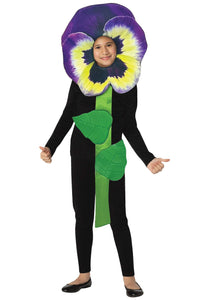 Purple Pansy Kids Costume