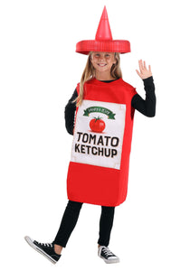 Kid's Red Ketchup Bottle Costume