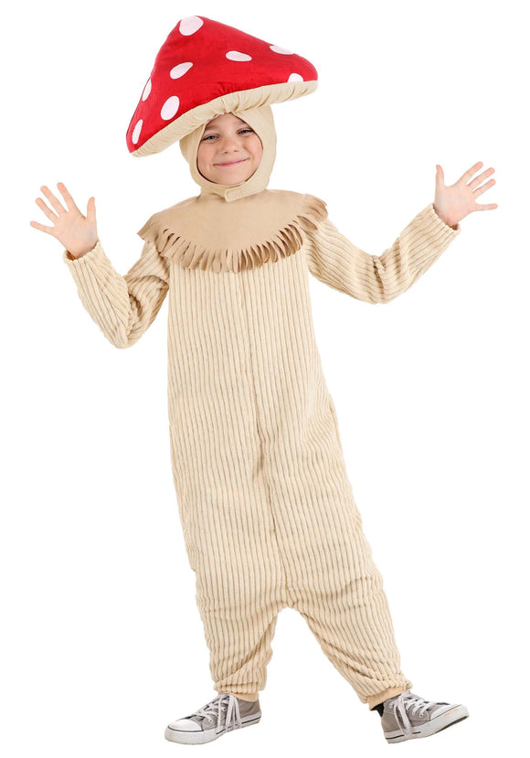 Teeny Toadstool Mushroom Kid's Costume