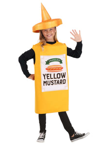 Kid's Yellow Mustard Bottle Costume
