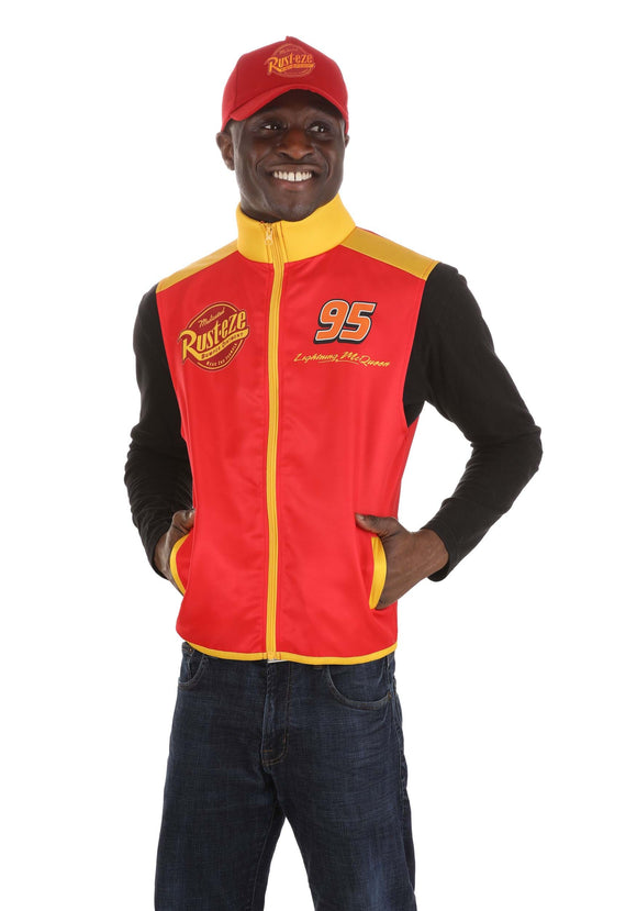 Adult Lightning McQueen Crew Hat & Vest Kit