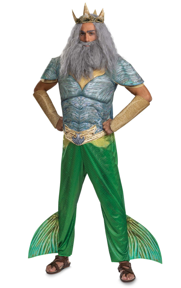Little Mermaid Live Action Deluxe King Triton Adult Costume