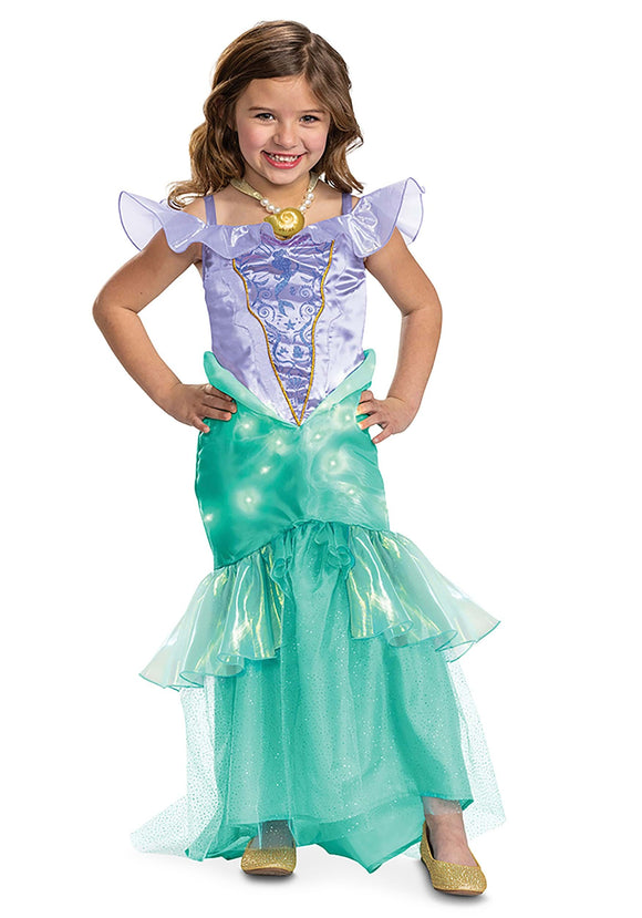 The Little Mermaid Girl's Prestige Ariel Sound and Light Up Costume