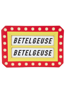 Beetlejuice Here Lies Betelgeuse Marquee Glow Large Loungefly Card Holder | Beetlejuice Accessories
