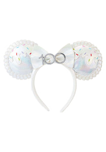 Loungefly Disney 100 Celebration White Cake Minnie Costume Ears | Minnie Mouse Ears