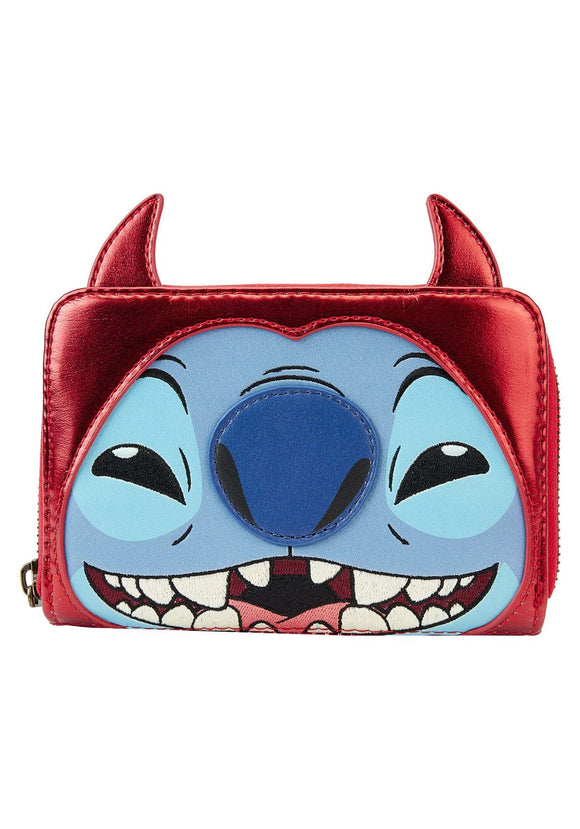 Disney Stitch Devil Cosplay Zip Around Wallet by Loungefly