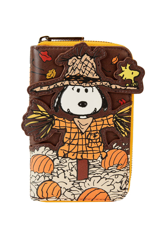 Loungefly Peanuts Snoopy Scarecrow Zip Wallet