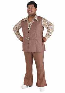 Men's Plus Size 70's Vest Costume