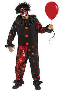 Adult Red Chrome Clown Costume