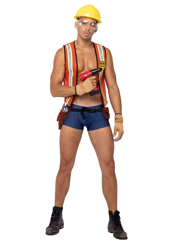 Men's Sexy Construction Hard Worker Costume | Sexy Men's Costumes