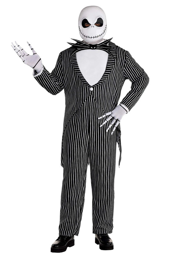 Jack Skellington Classic Plus Size Men's Costume | Disney Costumes