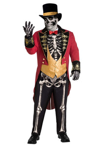 Plus Size Men's Skeletal Ringmaster Costume