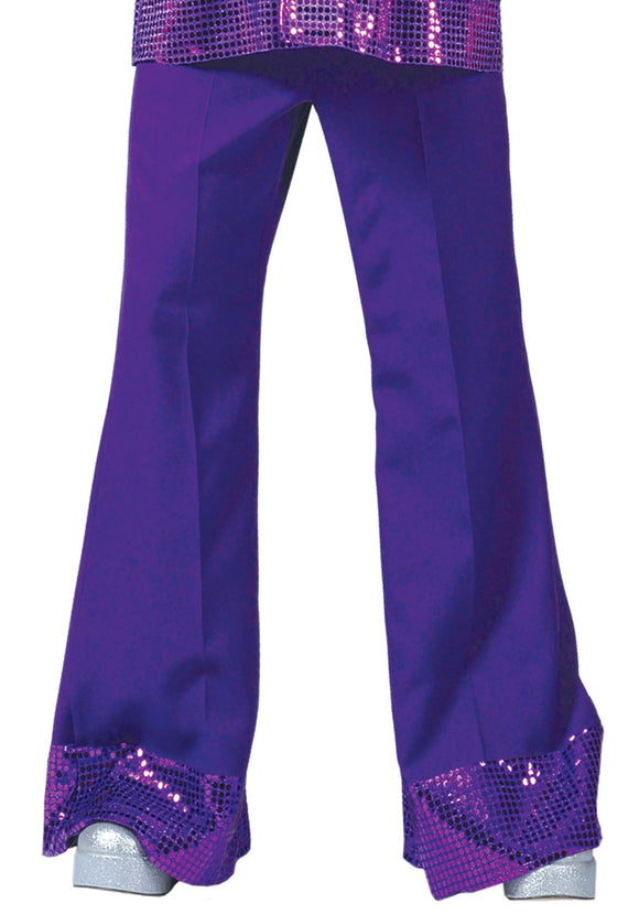 Purple Disco Pants for Men | Disco Costume Apparel