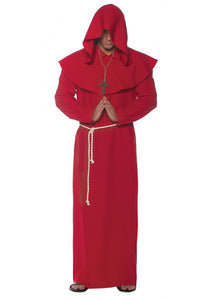 Adult Red Monk Robe Costume