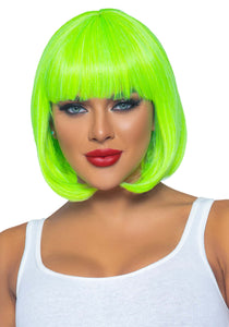 Neon Green Short Bob Wig