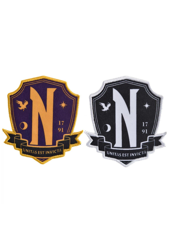 Netflix Wednesday Costume Iron On Patch Set | TV Show Accessories