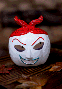 Nightmare Before Christmas 6" Lock Light Up Pumpkin Halloween Decoration