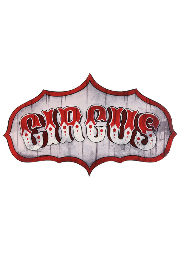 Old Timey Circus Sign Decoration