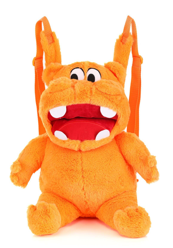 Hungry Hippos Orange Plush Backpack | Board Game Bags