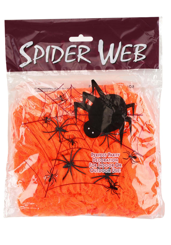 60 Gram Orange Spider Web Prop