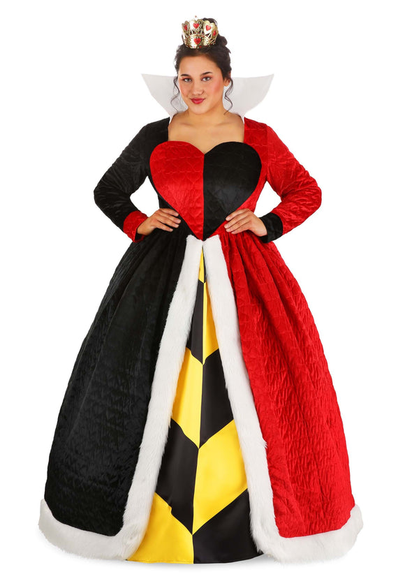 Plus Size Authentic Disney Queen of Hearts Women's Costume Dress