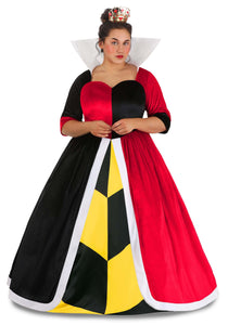 Women's Plus Size Deluxe Disney Queen of Hearts Costume | Alice in Wonderland Costumes