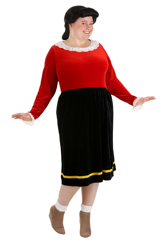 Women's Plus Size Deluxe Olive Oyl Costume