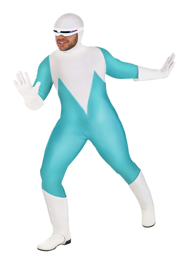 Disney and Pixar The Incredibles Deluxe Plus Size Frozone Costume for Men