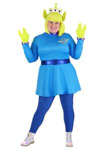 Women's Plus Size Disney and Pixar Toy Story Alien Costume