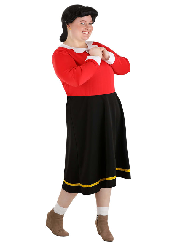 Women's Plus Size Olive Oyl Costume | Plus Size Popeye Costumes