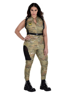 Plus Size Soldier Jumpsuit Women's Costume | Army Costumes